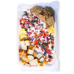 Dippiplatter - Kylmäsavulohi-kapris